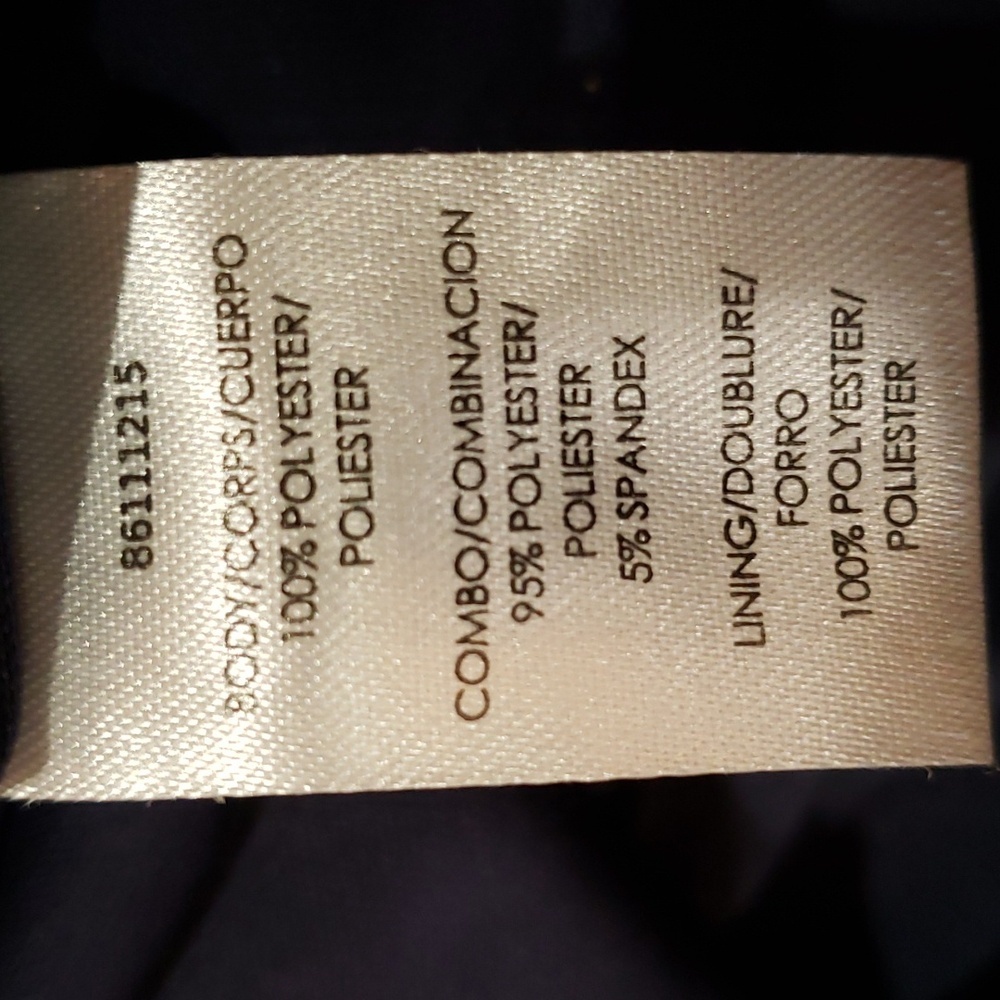 JS Collections NEW Celia Mixed Media Deep Navy Bl… - image 9